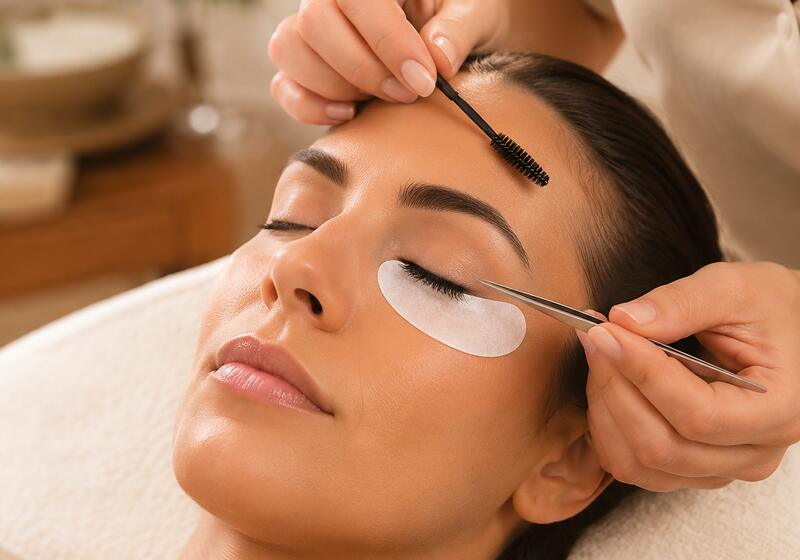 Lash lift treatment at Aurora
