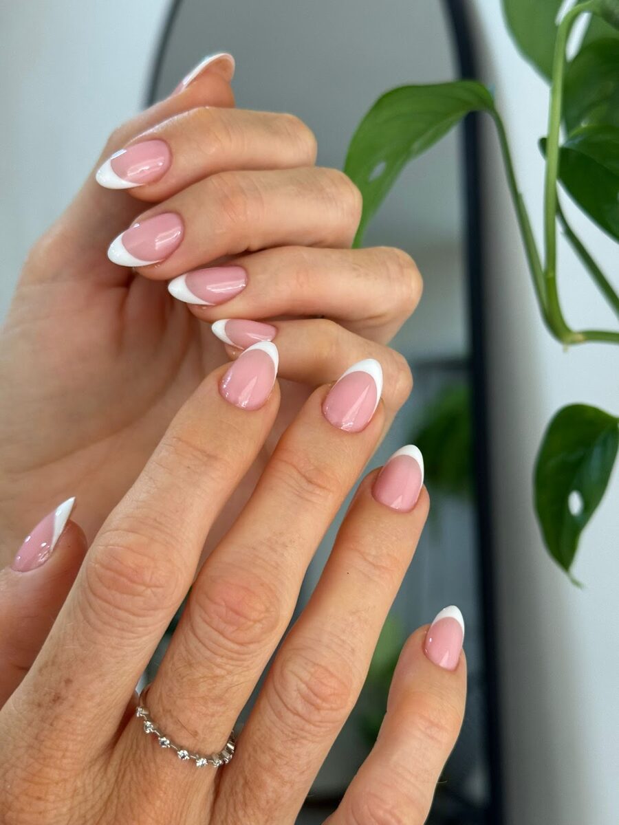 French manicure finished at Aurora